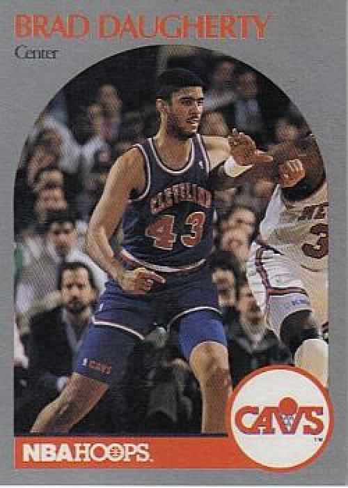 1990-91 Hopps Basketball #73 Brad Daugherty Cleveland Cavaliers Image 1