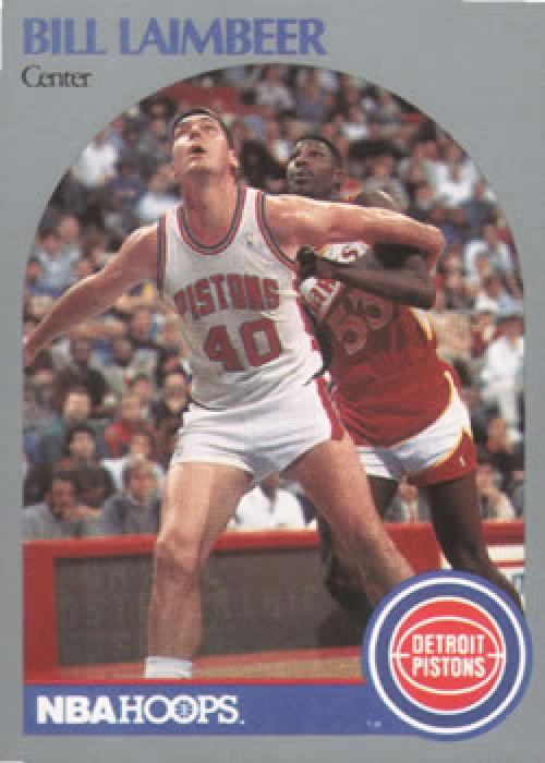 1990-91 Hopps Basketball #108 Bill Laimbeer  Detroit Pistons  Image 1