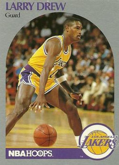 1990-91 Hopps Basketball #155 Larry Drew  Los Angeles Lakers  Image 1