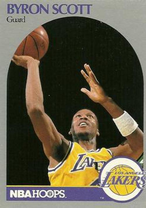 1990-91 Hopps Basketball #159 Byron Scott Los Angeles Lakers Image 1