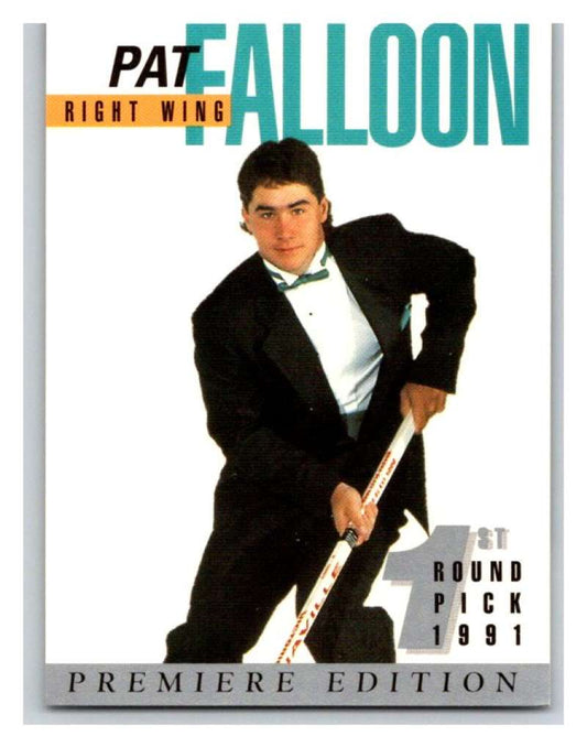(HCW) 1991 Arena Draft Picks #1 Pat Falloon Sharks NHL Mint Image 1