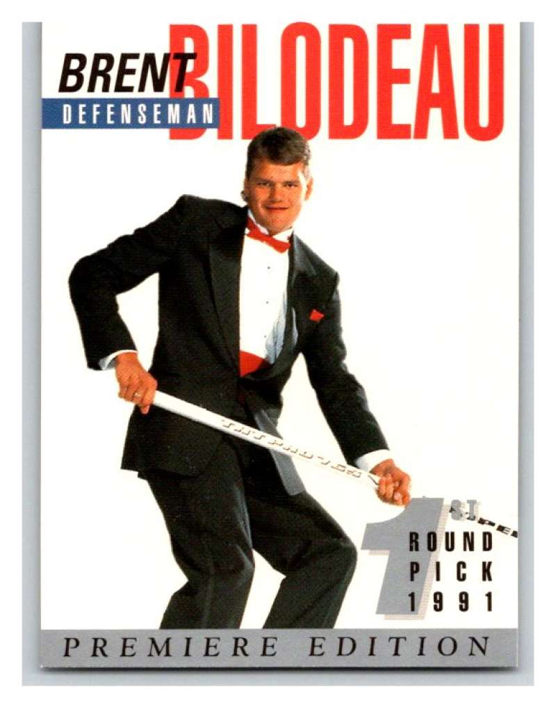 (HCW) 1991 Arena Draft Picks #13 Brent Bilodeau Canadiens NHL Mint Image 1