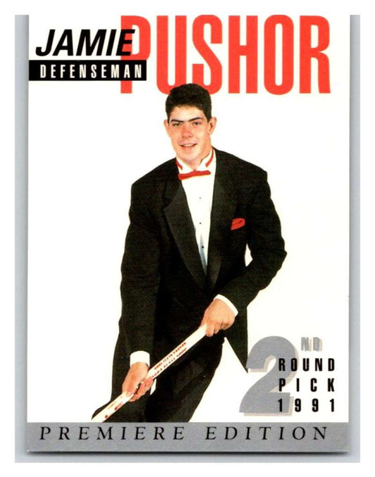 (HCW) 1991 Arena Draft Picks #23 Jamie Pushor Red Wings NHL Mint Image 1