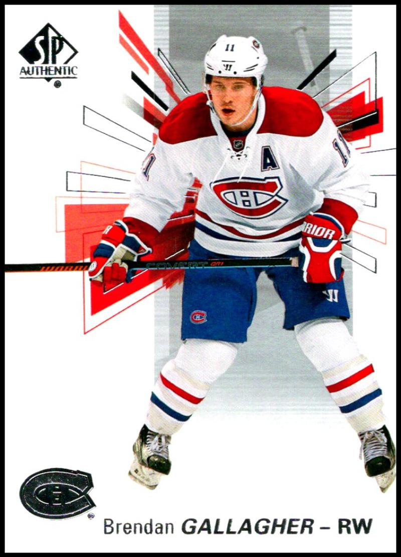 2016-17 Upper Deck SP Authentic #81 Brendan Gallagher Montreal Canadiens V93534 Image 1