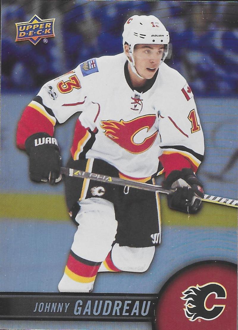 2017-18 Upper Deck Tim Hortons #13 Johnny Gaudreau Calgary Flames Image 1