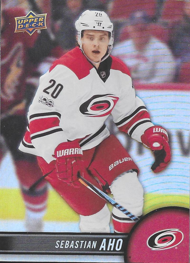 2017-18 Upper Deck Tim Hortons #20 Sebastian Aho Carolina Hurricanes Image 1