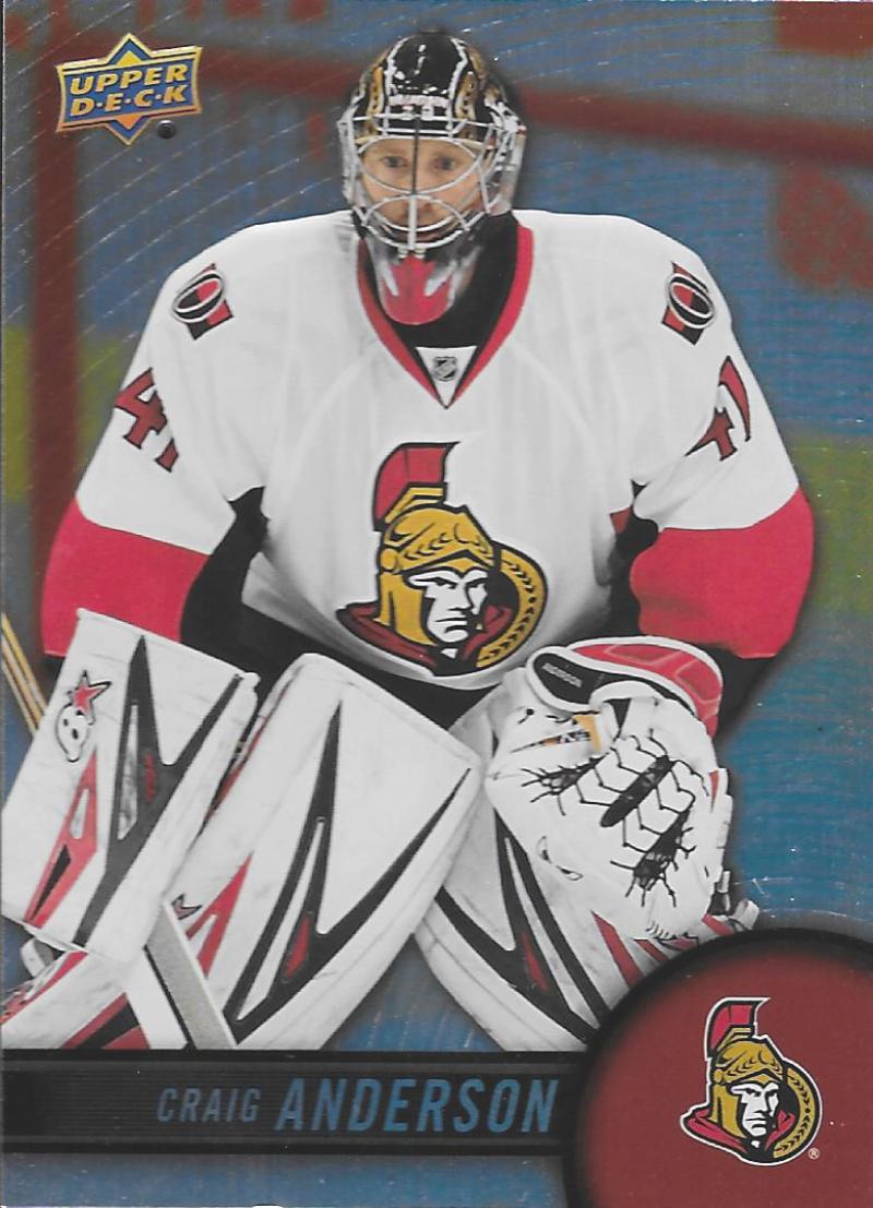 2017-18 Upper Deck Tim Hortons #41 Craig Anderson Ottawa Senators Image 1