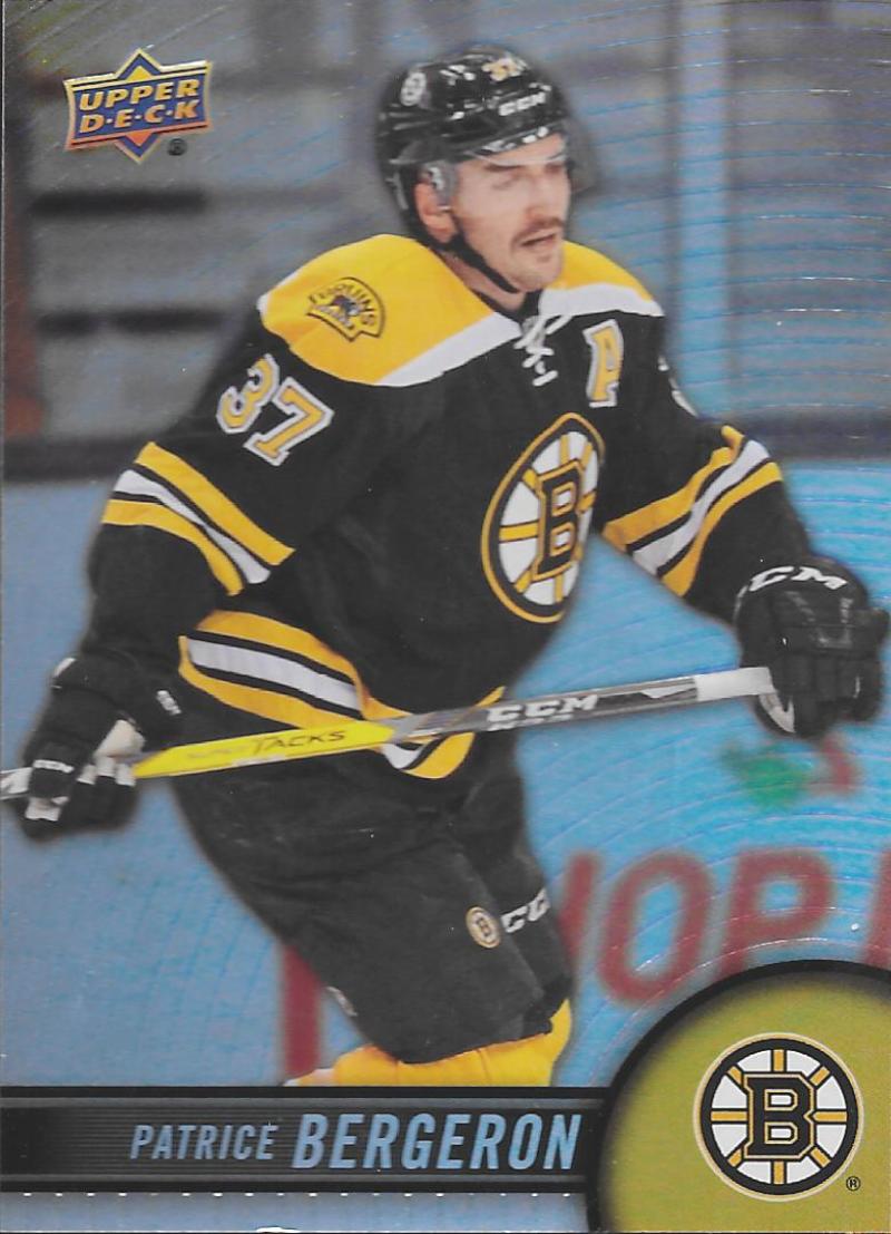 2017-18 Upper Deck Tim Hortons #54 Patrice Bergeron Boston Bruins Image 1