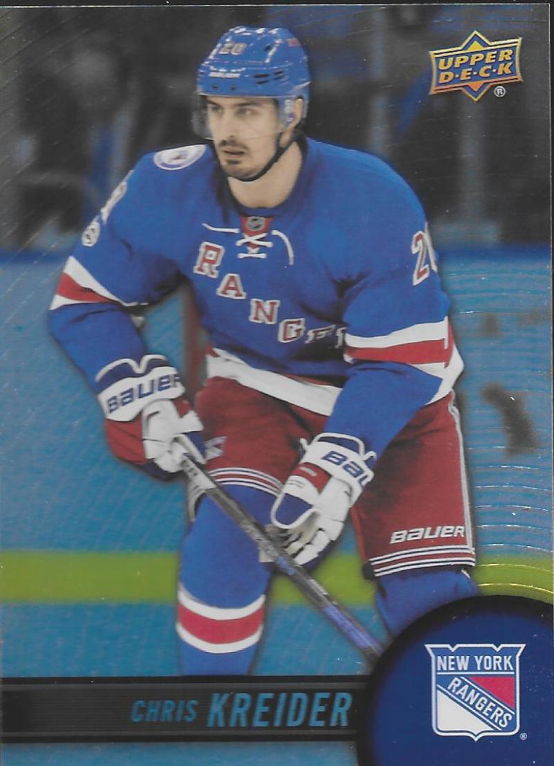 2017-18 Upper Deck Tim Hortons #58 Chris Kreider New York Rangers Image 1