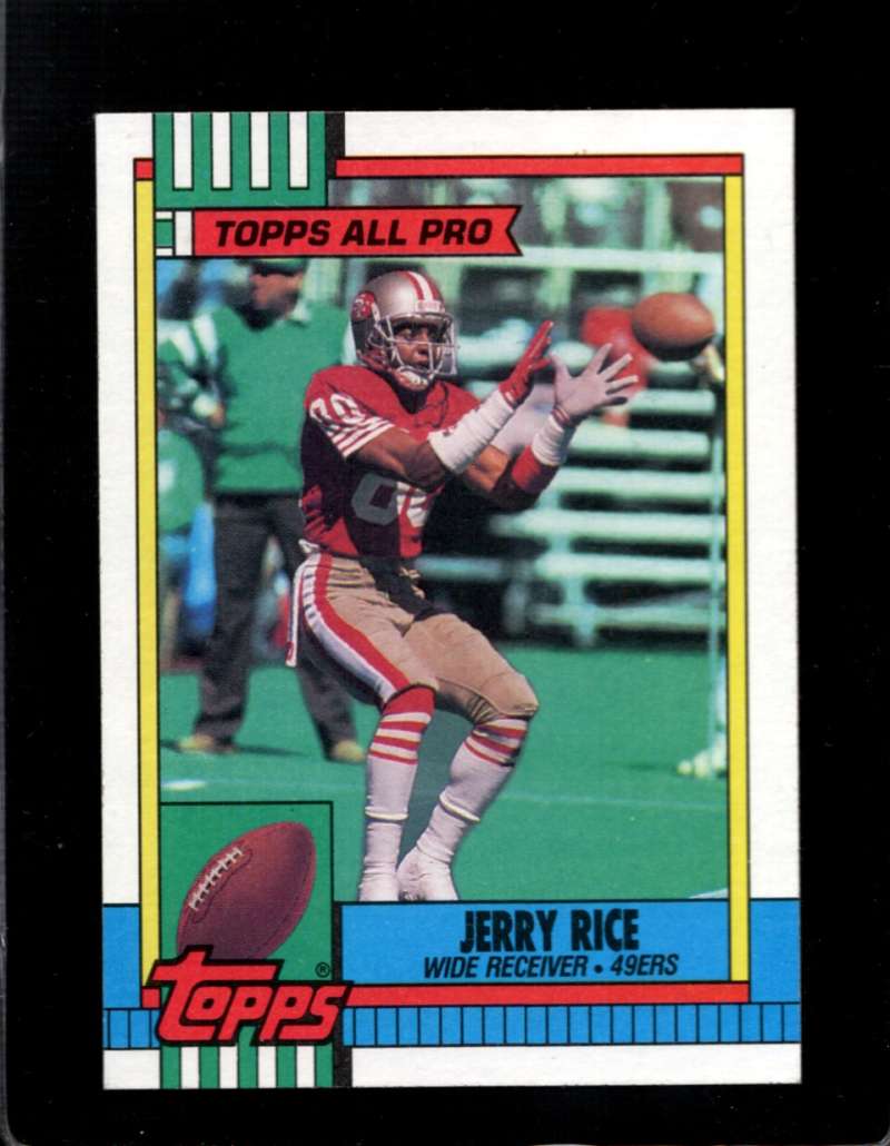 1990 Topps Football #8 Jerry Rice AP San Francisco 49ers Image 1