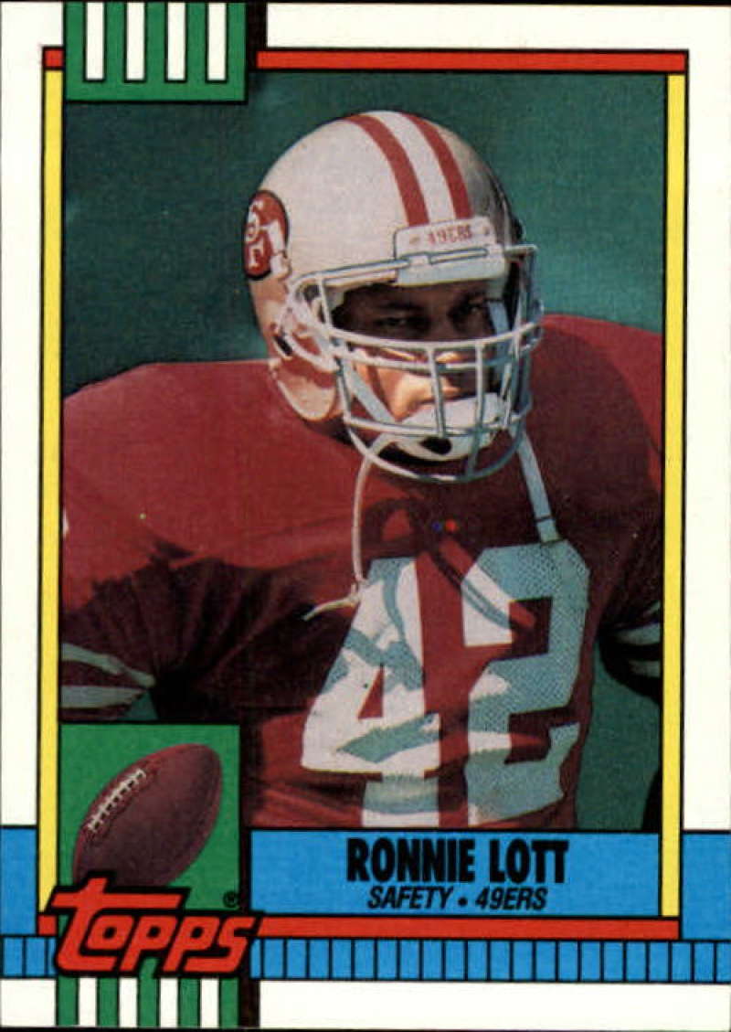 1990 Topps Football #9 Ronnie Lott San Francisco 49ers Image 1