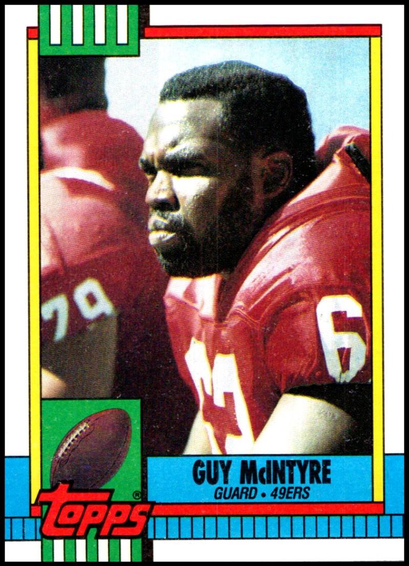 1990 Topps Football #11 Guy McIntyre San Francisco 49ers Image 1