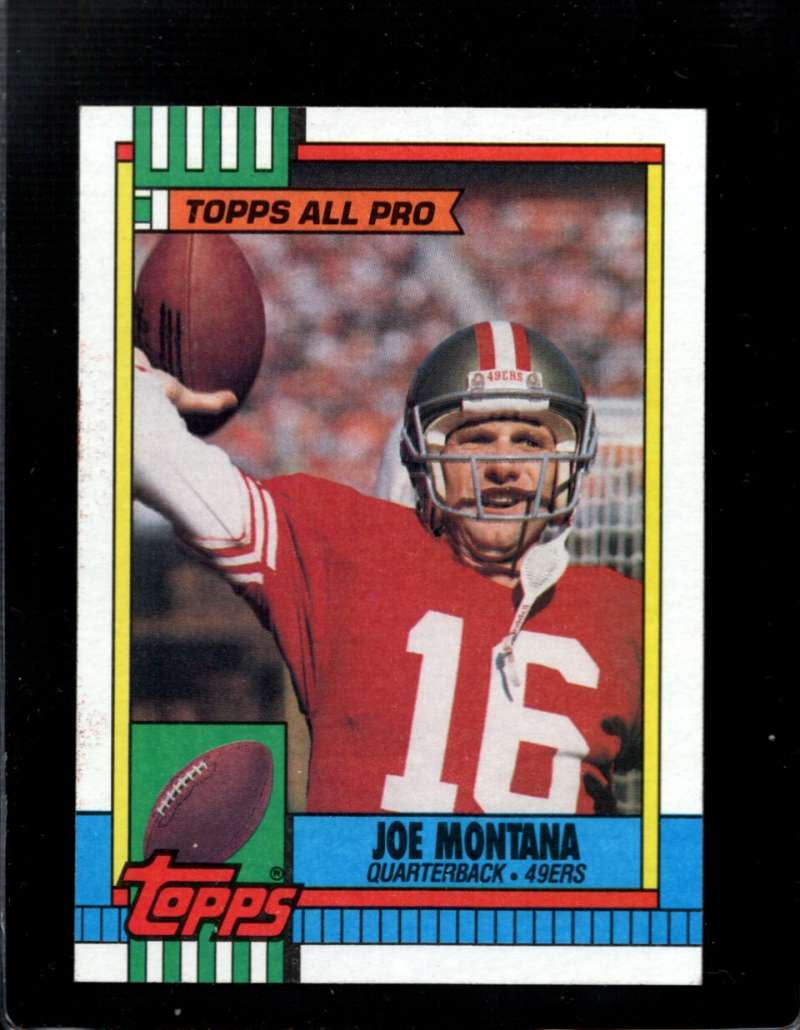 : Joe Montana Football Card (San Francisco 49ers) 1990