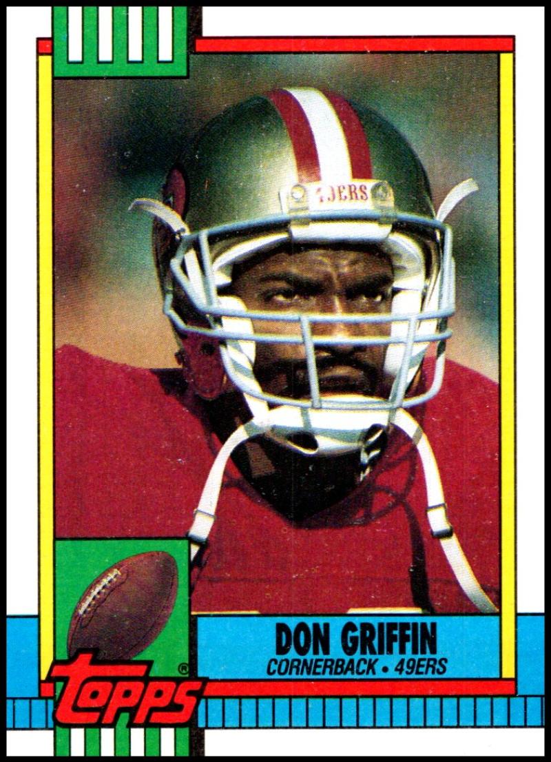 1990 Topps Football #25 Don Griffin San Francisco 49ers Image 1