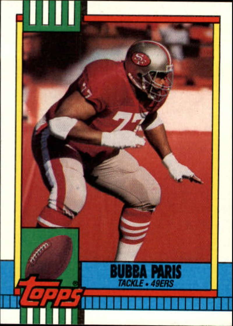 1990 Topps Football #27 Bubba Paris San Francisco 49ers Image 1