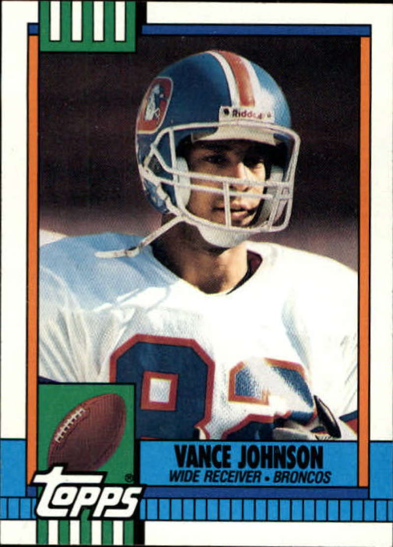 1990 Topps Football #38 Vance Johnson Denver Broncos Image 1