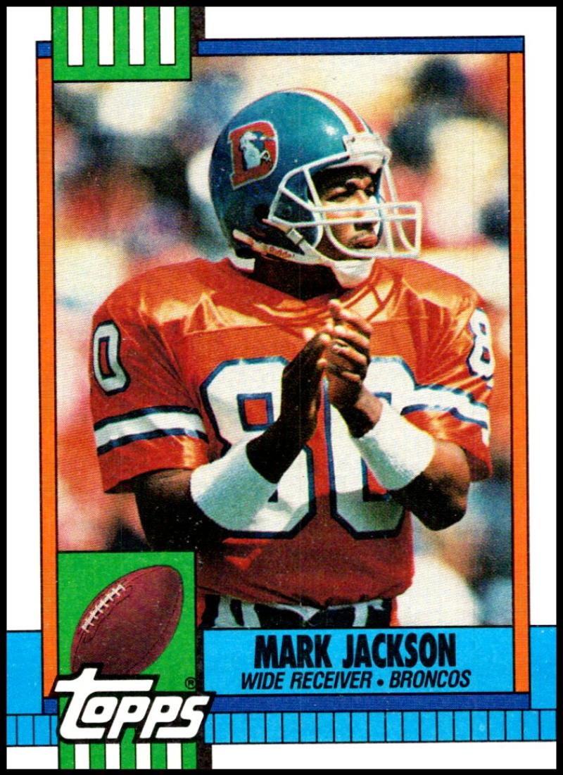 1990 Topps Football #41 Mark Jackson Denver Broncos Image 1