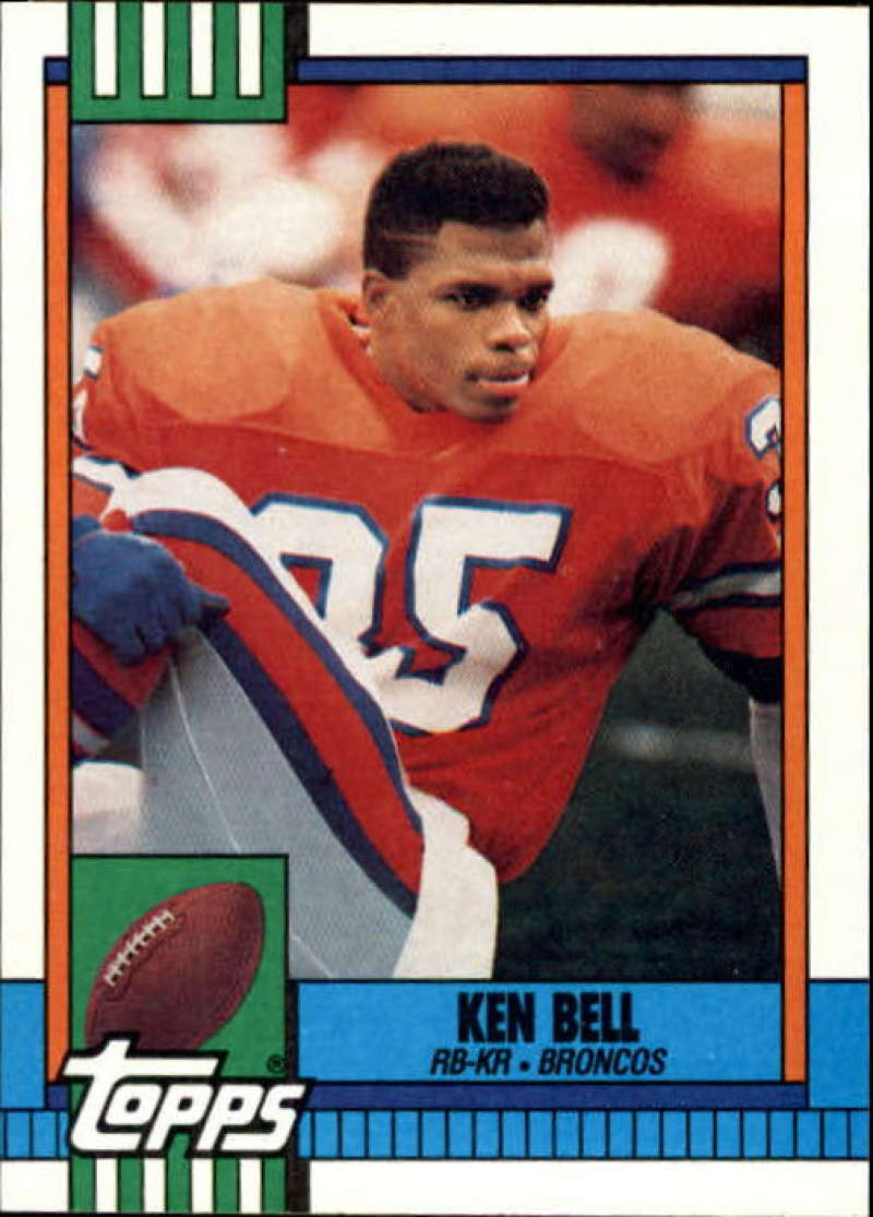 1990 Topps Football #44 Ken Bell Denver Broncos Image 1