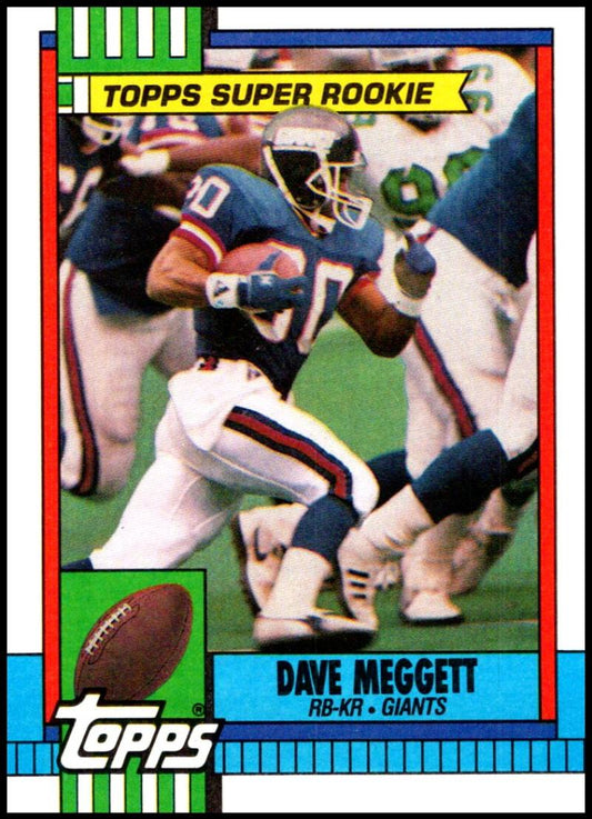 1990 Topps Football #49 Dave Meggett  New York Giants  Image 1