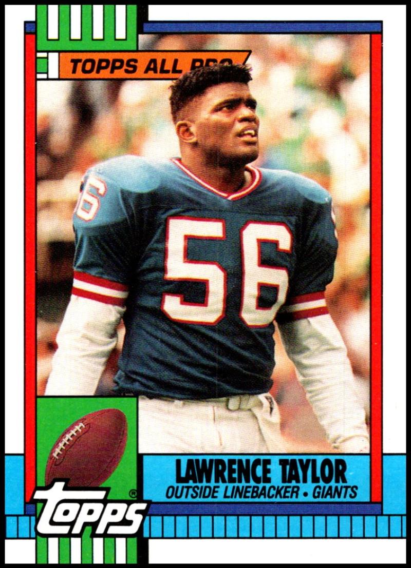 1990 Topps Football #52 Lawrence Taylor AP New York Giants Image 1