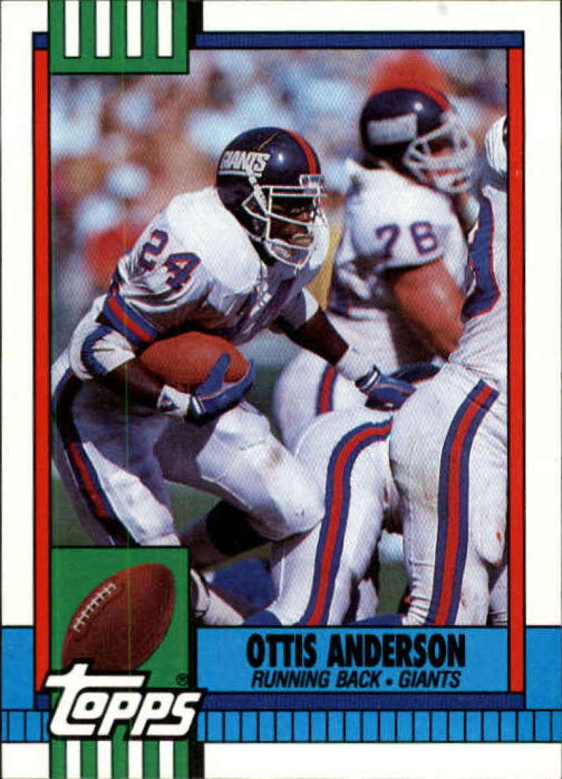1990 Topps Football #59 Ottis Anderson New York Giants Image 1