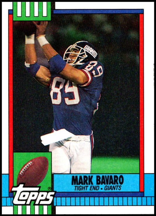 1990 Topps Football #60 Mark Bavaro  New York Giants  Image 1