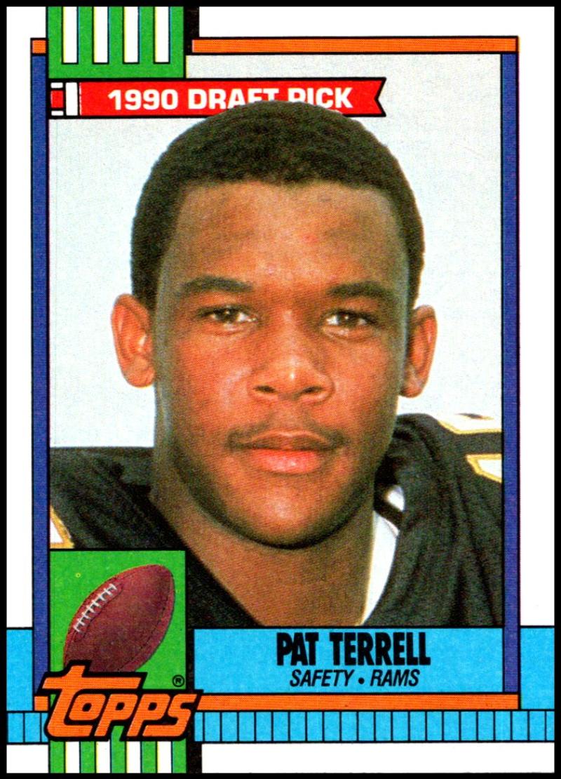 1990 Topps Football #67 Pat Terrell RC Rookie Los Angeles Rams Image 1