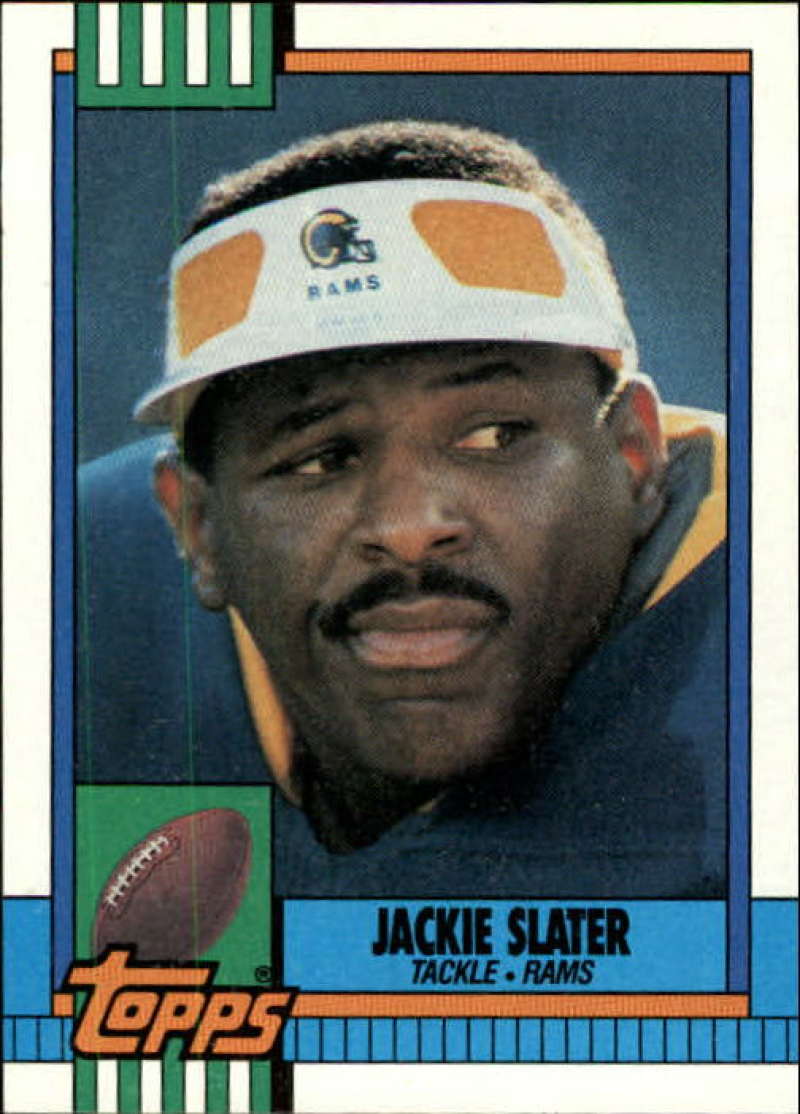 1990 Topps Football #69 Jackie Slater Los Angeles Rams Image 1