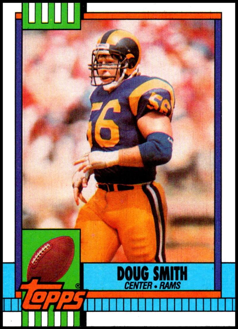 1990 Topps Football #73 Doug Smith Los Angeles Rams Image 1