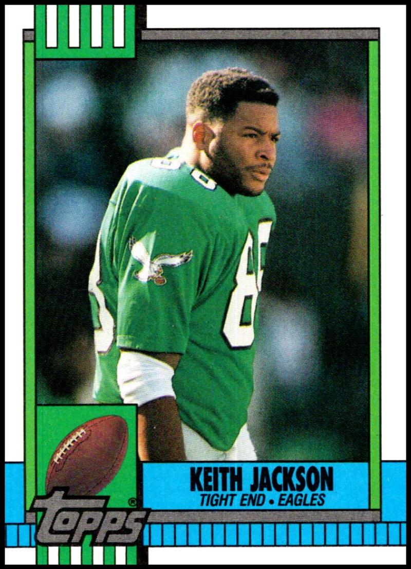 1990 Topps Football #85 Keith Jackson Philadelphia Eagles Image 1