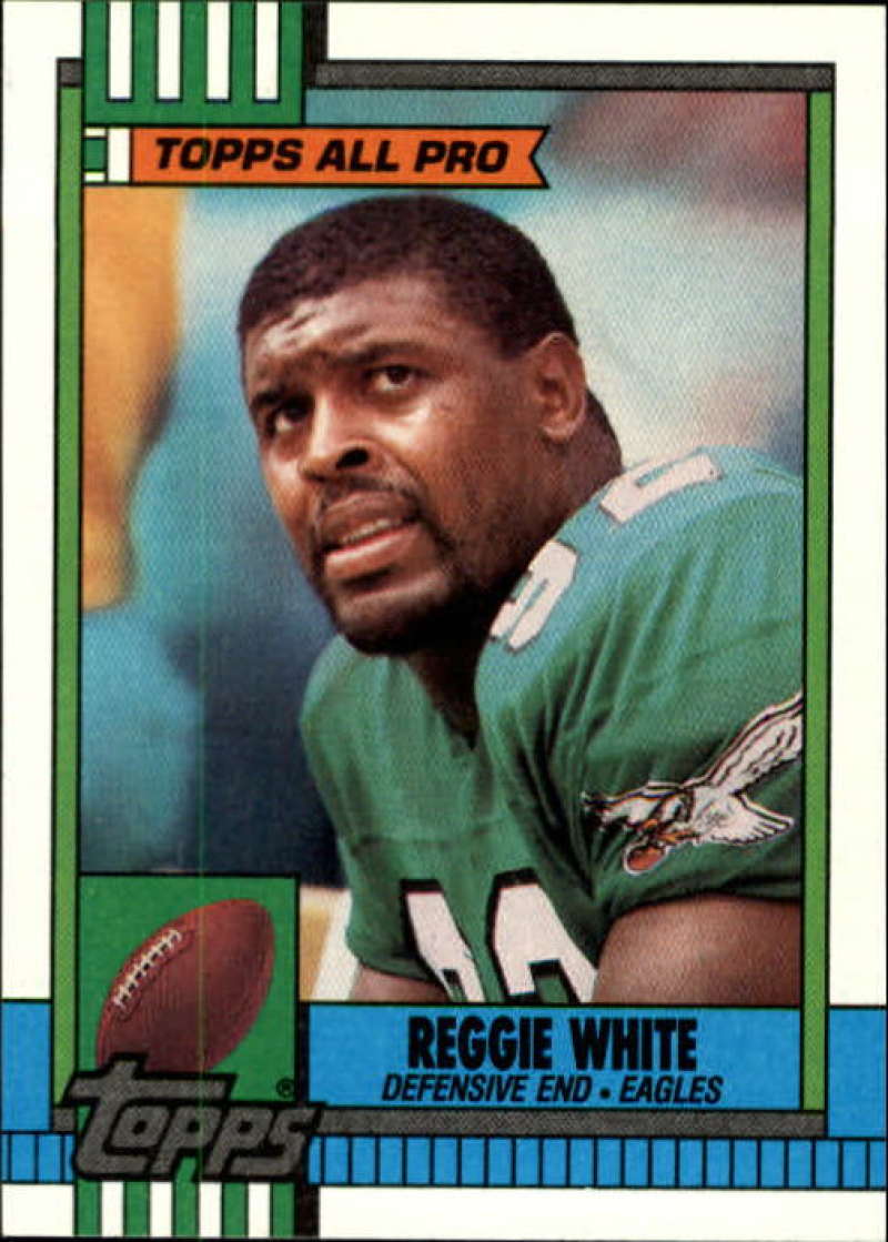 1990 Topps Football #86 Reggie White AP Philadelphia Eagles Image 1