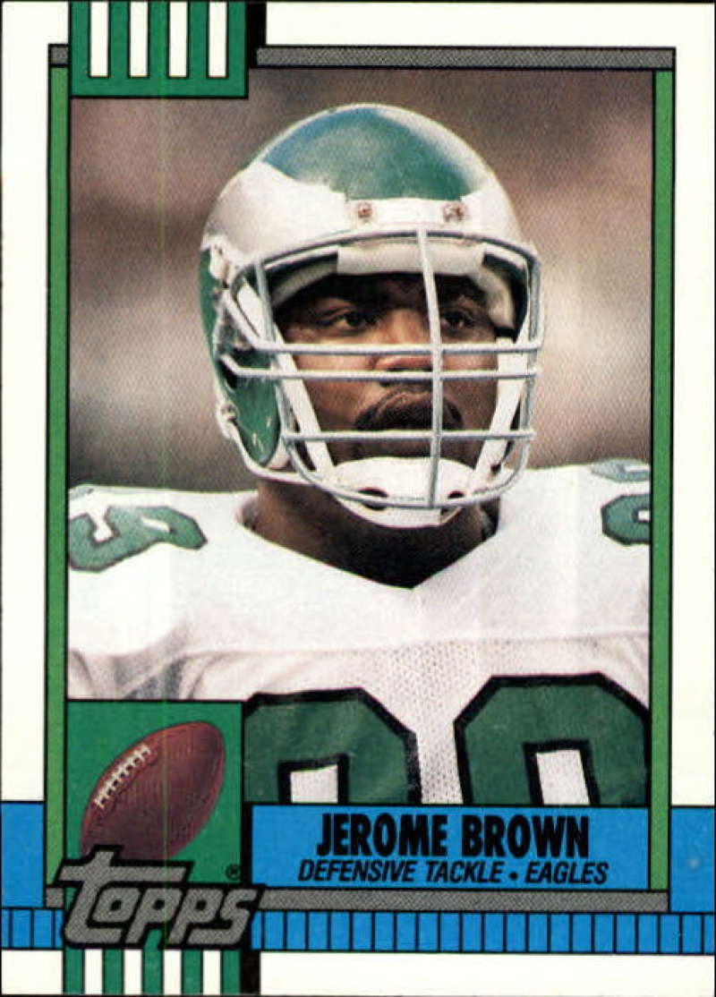 1990 Topps Football #88 Jerome Brown Philadelphia Eagles Image 1