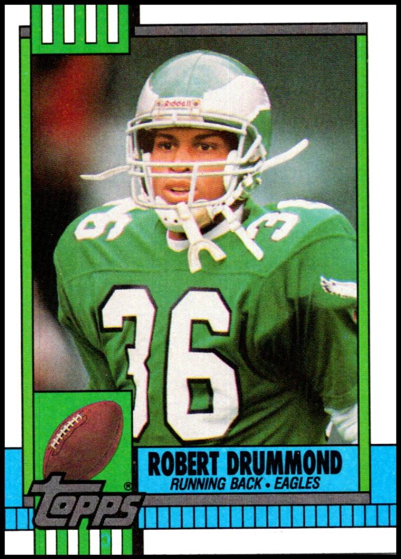 1990 Topps Football #89 Robert Drummond Philadelphia Eagles Image 1