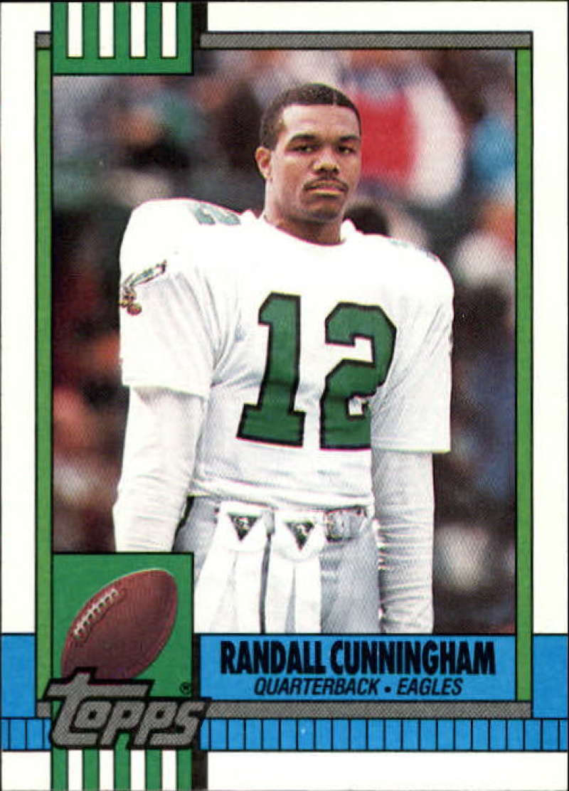 1990 Topps Football #93 Randall Cunningham Philadelphia Eagles Image 1