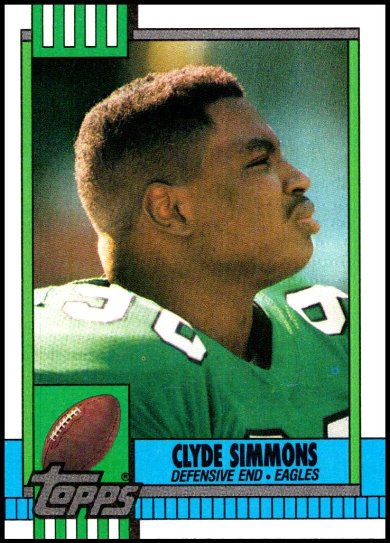 1990 Topps Football #96 Clyde Simmons Philadelphia Eagles Image 1