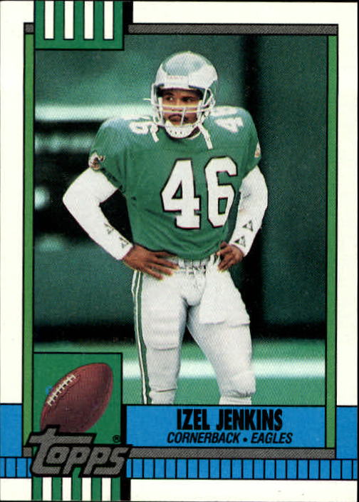 1990 Topps Football #98 Izel Jenkins RC Rookie Philadelphia Eagles Image 1
