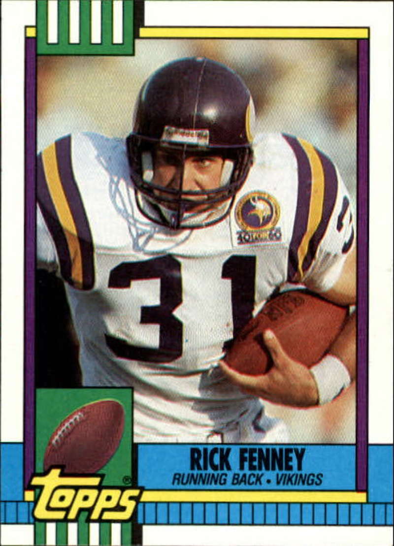 1990 Topps Football #103 Rick Fenney Minnesota Vikings Image 1