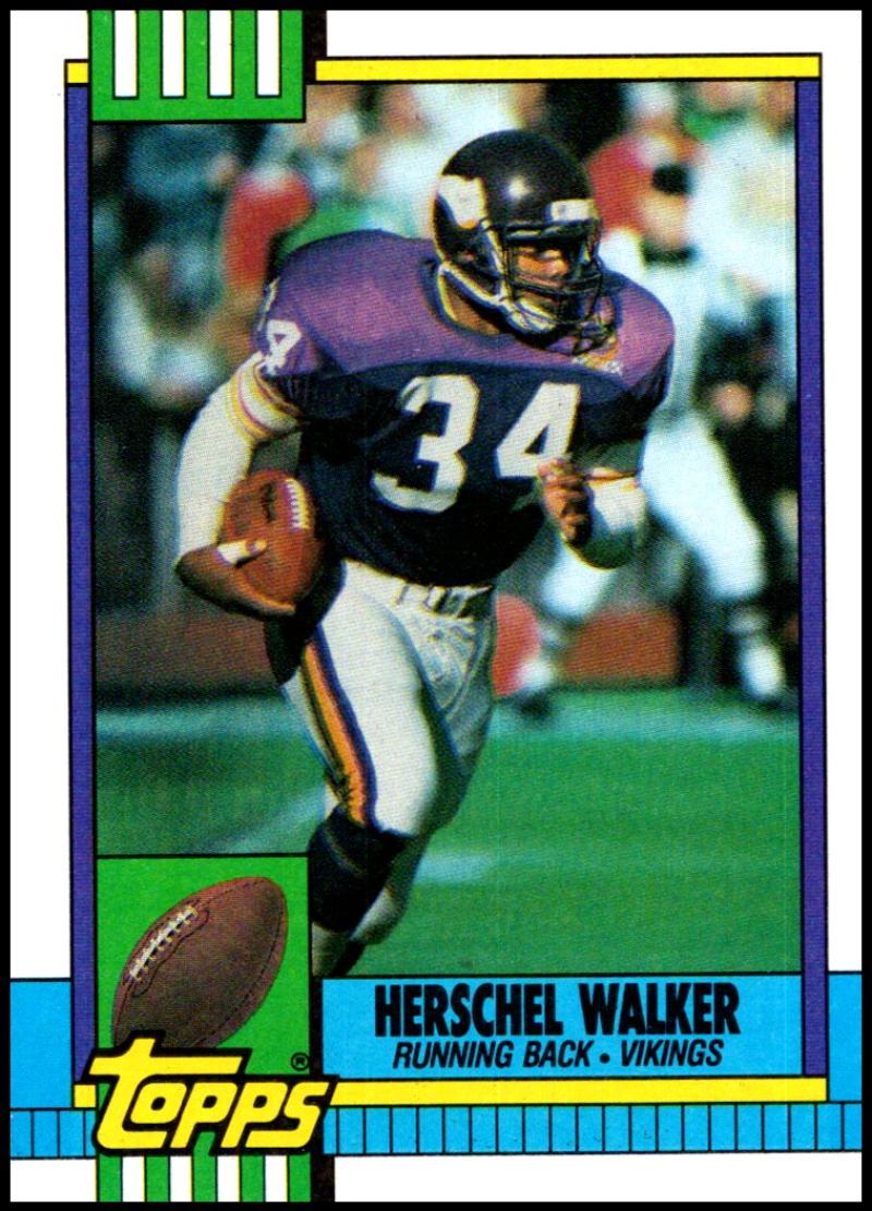 1990 Topps Football #105 Herschel Walker Minnesota Vikings Image 1