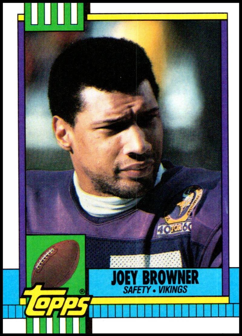 1990 Topps Football #111 Joey Browner Minnesota Vikings Image 1