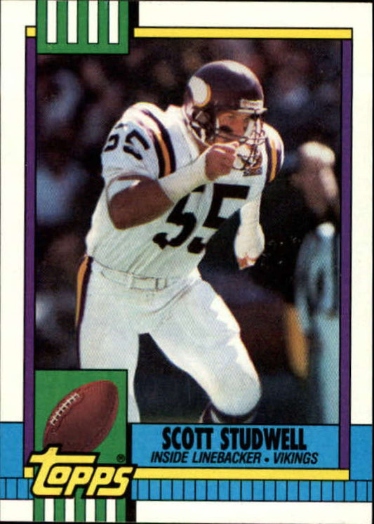 1990 Topps Football #119 Scott Studwell  Minnesota Vikings  Image 1