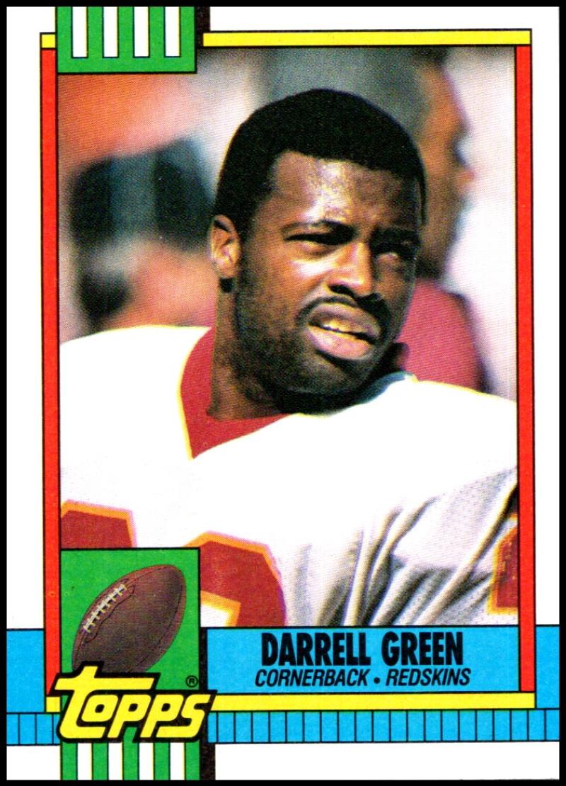 1990 Topps Football #136 Darrell Green Washington Redskins Image 1
