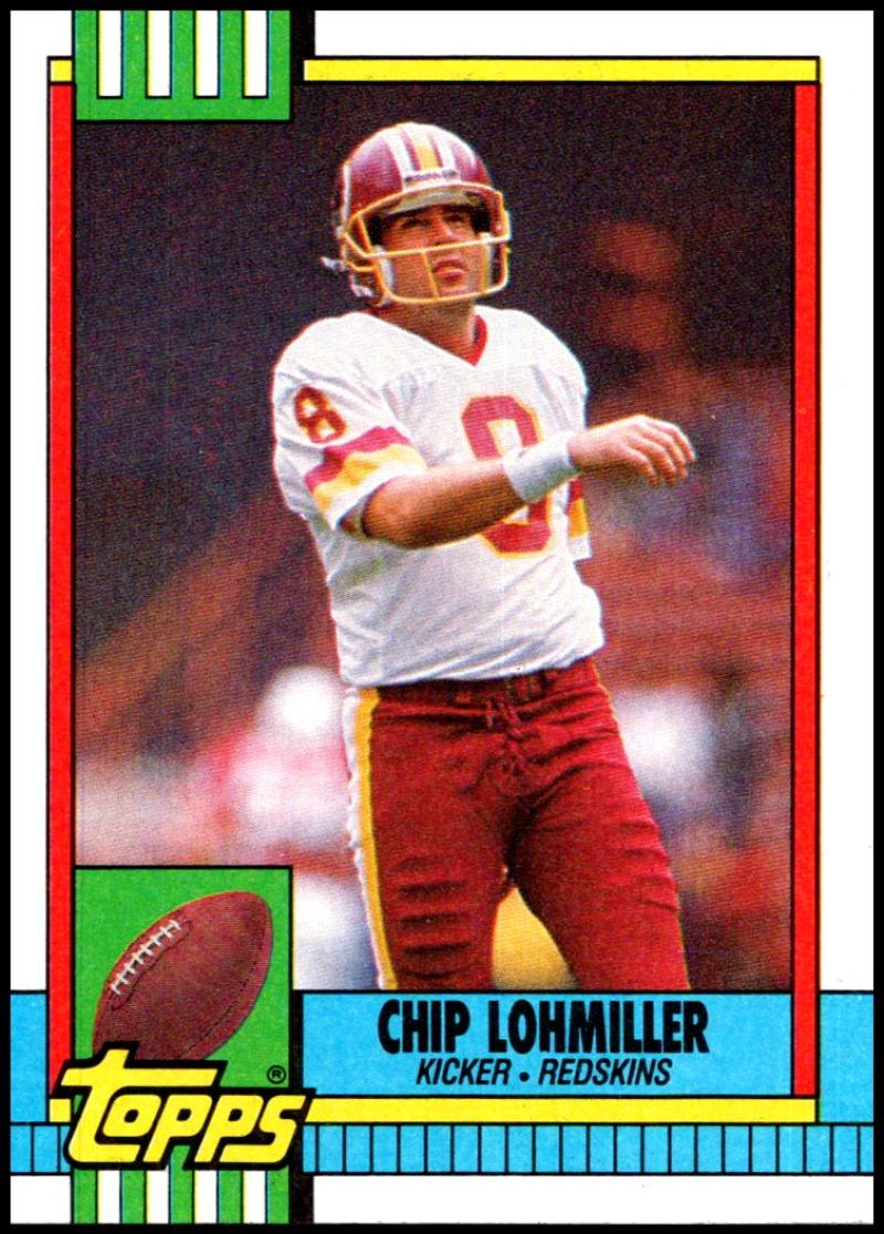 1990 Topps Football #137 Chip Lohmiller Washington Redskins Image 1