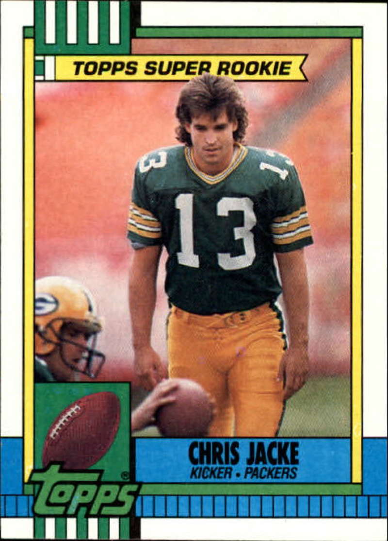 1990 Topps Football #146 Chris Jacke SR RC Rookie Green Bay Packers Image 1