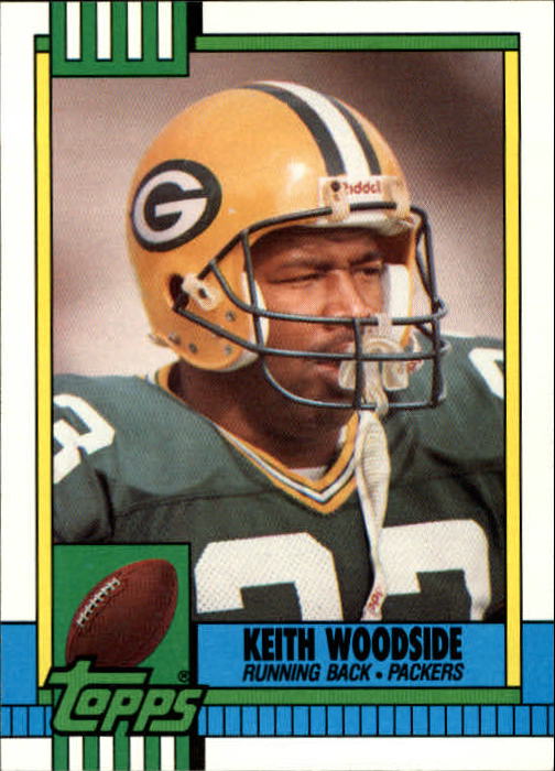 1990 Topps Football #147 Keith Woodside Green Bay Packers Image 1