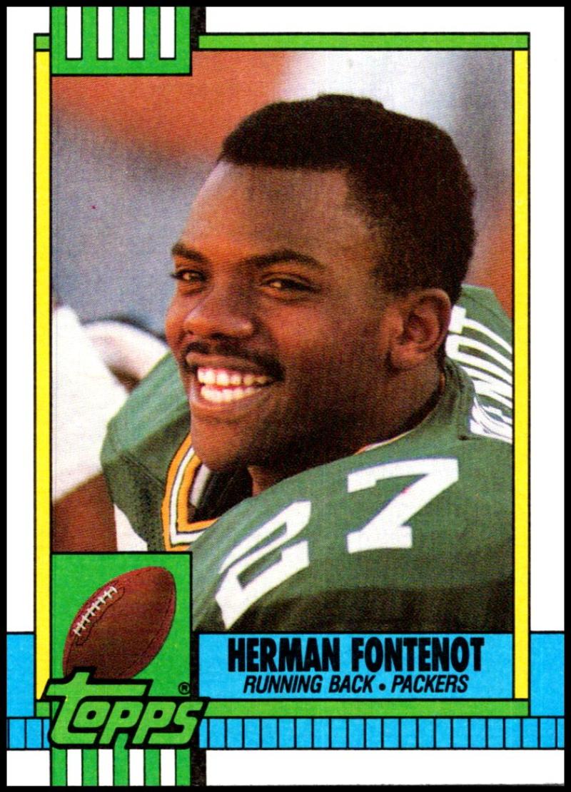 1990 Topps Football #149 Herman Fontenot Green Bay Packers Image 1
