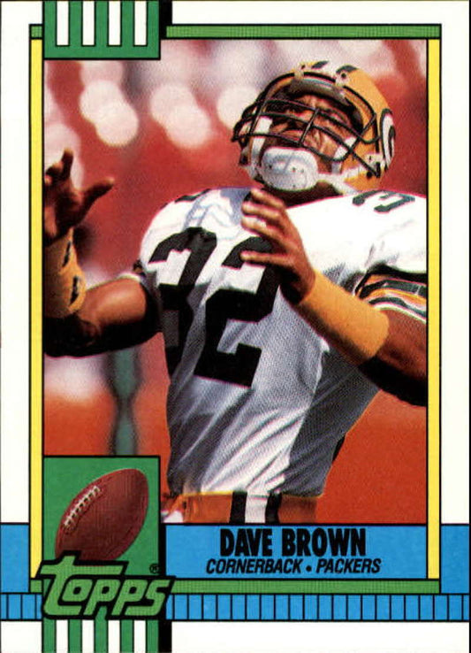 1990 Topps Football #150 Dave Brown  Green Bay Packers  Image 1
