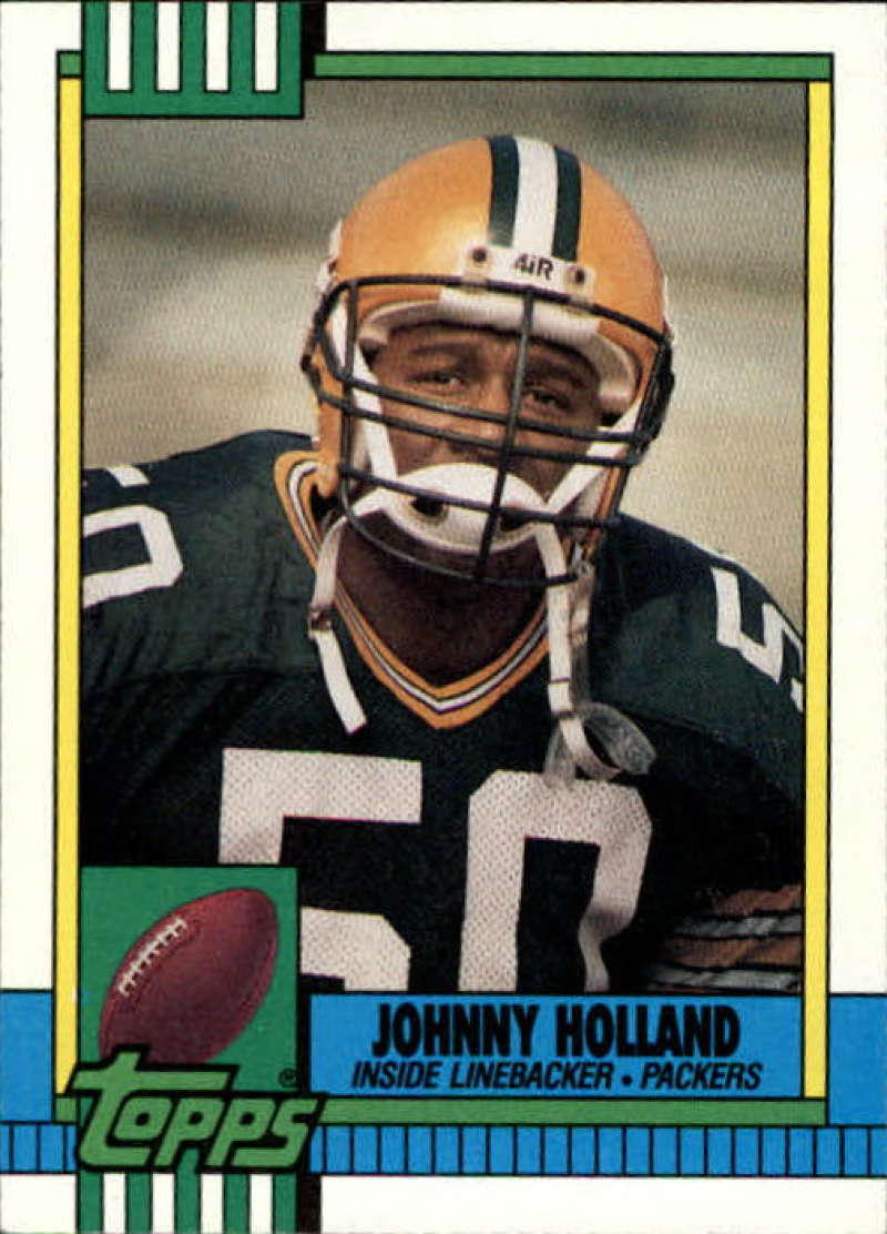 1990 Topps Football #152 Johnny Holland Green Bay Packers Image 1