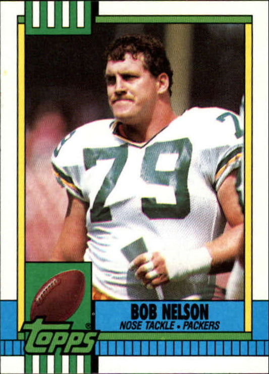 1990 Topps Football #154 Bob Nelson  Green Bay Packers  Image 1