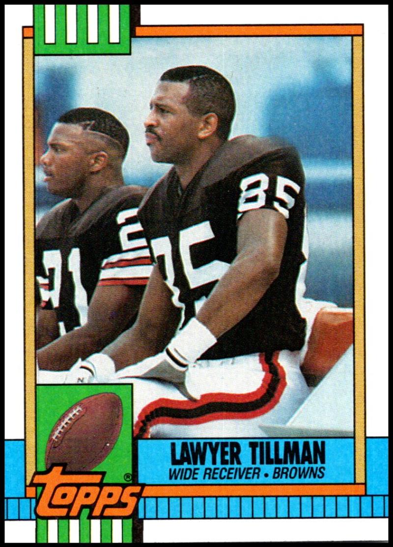 1990 Topps Football #156 Lawyer Tillman Cleveland Browns Image 1
