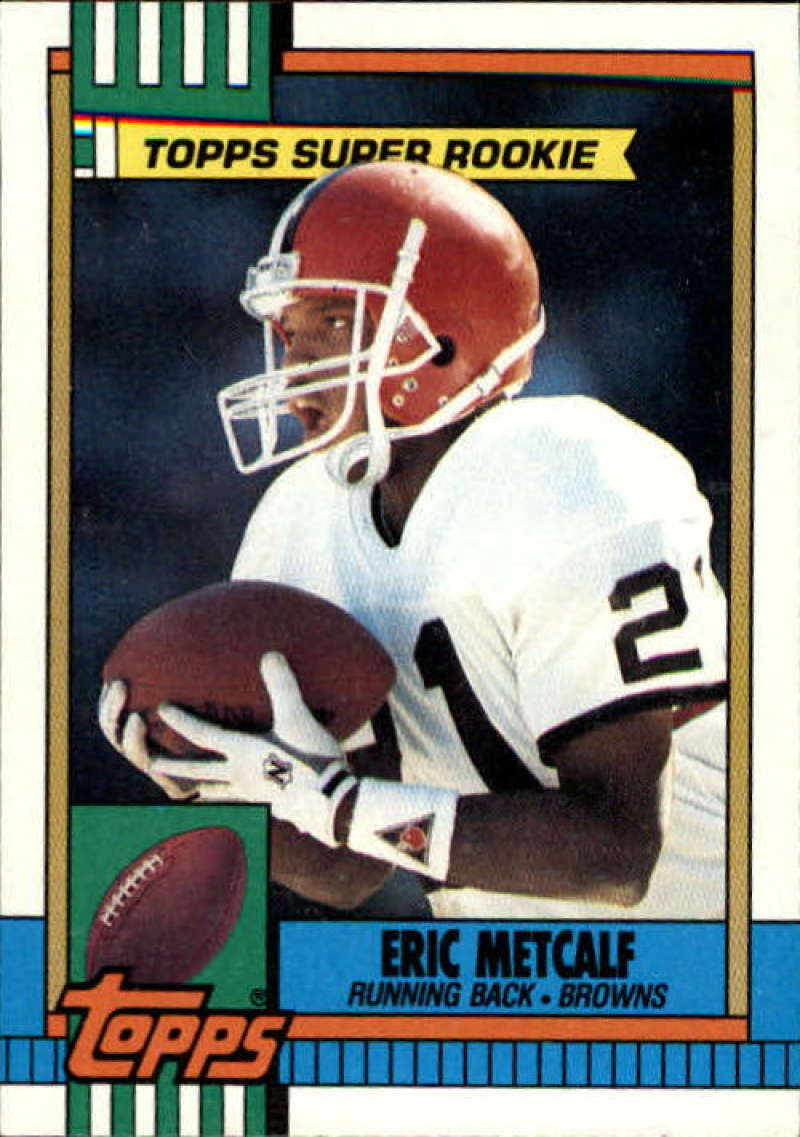 1990 Topps Football #157 Eric Metcalf SR RC Rookie Cleveland Browns Image 1
